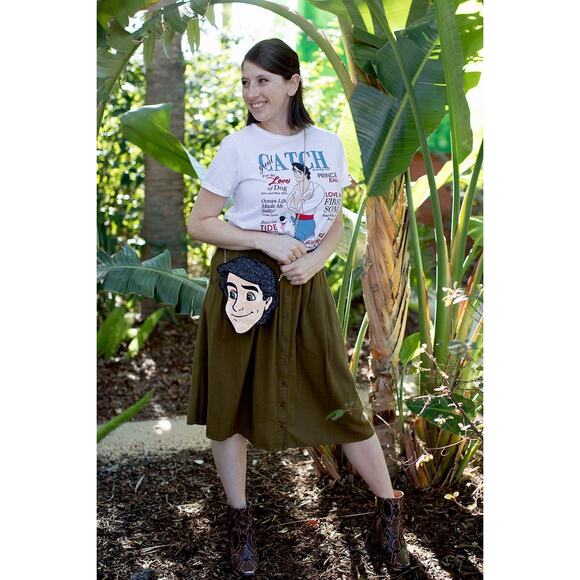 NWT Oh My Disney Danielle Nicole Prince Eric Little Mermaid Boyfriend Crossbody - Picture 6 of 6